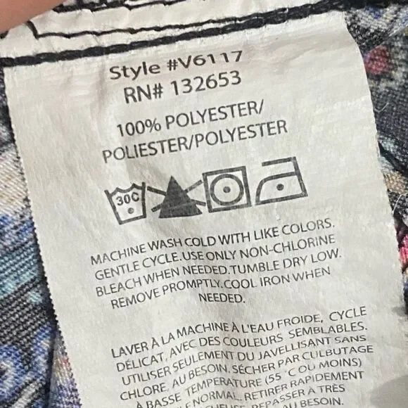 Vera Bradley Paisley print scrub Sz S‎ - Picture 3 of 5